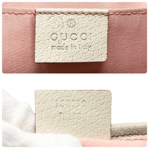 GUCCI Vintage GG Monogram Logo Abbey Shoulder Bag Pochette Pink Canvas [105938] - Picture 13 of 13